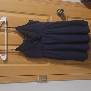 Navy blue cut out dress